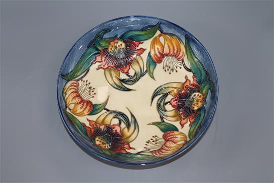 A Moorcroft Anna Lily bowl, seconds Diameter 26cm